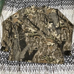 Vintage Mossy Oak Camo Long Sleeve Shirt Size XL USA Made 90s Single Stitch - Picture 1 of 15