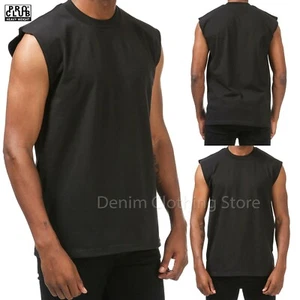 PRO CLUB HEAVYWEIGHT SOLID PLAIN COTTON SLEEVELESS MUSCLE TEE SHIRTS SIZE M- 7XL - Picture 1 of 7