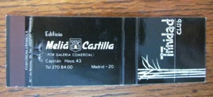 TRINIDAD CLUB MATCHBOOK COVER: MADRID SPAIN EMPTY MATCHCOVER -E24 - Picture 1 of 2