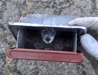 1961 Ford Galaxie Sedan 4-Door Bench Seat Rear Ashtray Ash Tray Red OEM 61 - Image 1 of 4