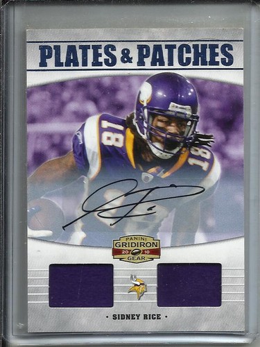 Sidney Rice 2010 Gridiron Gear Autograph Game Used Jersey #04/10 | eBay