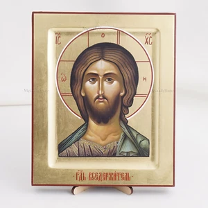 CHRISTUS der RETTER Orthodoxe handgefertigte Ikone Икона Господа Вседержителя 6,77x8,2 Zoll - Bild 1 von 3