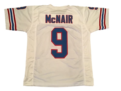 UNSIGNED CUSTOM Sewn Stitched Steve McNair White Jersey - M, L, XL, 2XL Cover