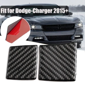 Real Carbon Fiber Steering Wheel Side Panel Trim Fit For Dodge Charger 2015-2022 - Bild 1 von 15