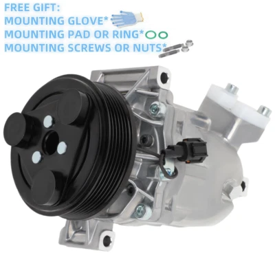 A/C Compressor Fit For 2007-2012 Nissan Versa 2007-2015 Nissan Tiida 1.8L 4Cyl - Image 1 of 4