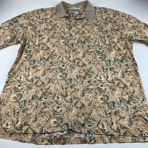 Reyn Spooner Herren Hawaiihemd beige hellbraun Blumen Muscheln ägyptische Baumwolle M - Bild 1 von 8