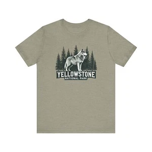 Yellowstone National Park Unisex Jersey Short Sleeve Tee Camping Tshirt Hiking  - Picture 1 of 53