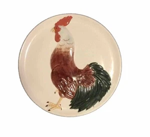 Plato ovalado de gallo CCBC Craft Council of British Columbia de colección 13" - Imagen 1 de 7
