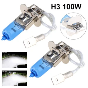 2/4/6/8PCS H3 100W LED Headlight Bulbs Fog Light Halogen Lamp Bulbs White 6000K - Picture 1 of 11