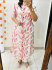 Indian Party Wear Kurti Palazzo for Women Designer Cotton Peach Kurta Pant Set