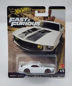 Hot Wheels Premium Fast & Furious 1969 FORD MUSTANG BOSS 302 4/5 1:64 HYP71 - Picture 1 of 2