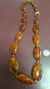 Amber outstanding necklace 22 inch - Picture 1 of 4