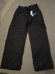 BOYS/GIRLS GAP BLACK SKI SNOW SALOPETTES SIZE 12 YEARS 152CM FLEECE LINED - Picture 1 of 4
