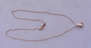 Vintage GOLD-FILLED OPAL PENDANT 1/20 14K KLGF w 16 Inch 14K Chain .8 Grams - Picture 1 of 4