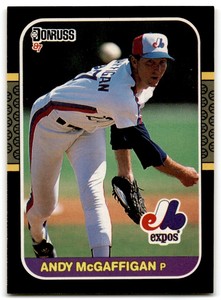 1987 Donruss Andy McGaffigan Montreal Expos #380