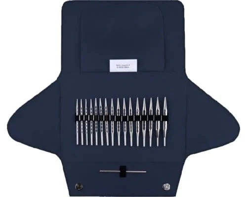 Juego de agujas de tejer intercambiables de punta corta cuadrada Addi Click Rocket² Foto 1 de 1