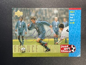 1997-98 Upper Deck England David Beckham Auto Signed Rookie RC 1st Edition #41
