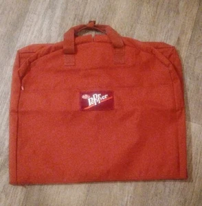 Dr Pepper Garment Bag Hanging Travel Swag Zippered Lightweight Red Unisex - Picture 1 of 11