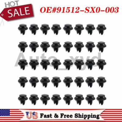 Retenedor de clip para guardabarros remache parachoques 100x para Honda Accord Civic Acura MDX TSX TL Foto 1 de 4