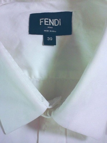 Camicia bianca FENDI manica lunga taglia 39