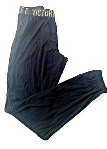 VICTORIA’S SECRET JOGGERS RIBBED PAJAMA BOTTOM LOUNGE SLEEP PANTS LOGO XS NWT - Picture 1 of 4
