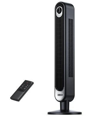 Dreo Tower Fan for bedroom, 90° Oscillating Standing Fans, 25ft/s Flo - Image 1 of 4