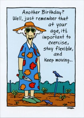 Tarjeta de cumpleaños divertida Just Remember That At Your Age de Oatmeal Studios Foto 1 de 2