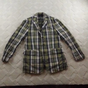 Giacca blazer uomo J.Crew Madras a quadri piccola multicolore monopetto - Foto 1 di 12