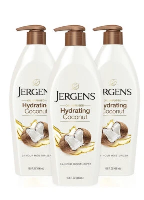 6X Pack Jergens Oil Infused Hydrating Coconut Dry Skin Moisturizer 16.8 oz CZ - Image 1 of 3