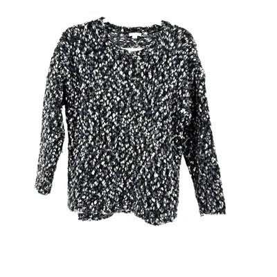 Suéter de Mezcla de Lana Jill para Mujer Mediano Pequeño Grueso Tejido Mármol Negro Gris Esquí Foto 1 de 4