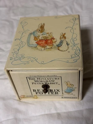 1989 The Miniature World Of Peter Rabbit BEATRIX POTTER 12 Book Boxed Vintage Foto 1 de 4