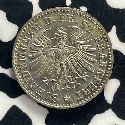 1866 Germany Frankfurt 1 Kreuzer Lot#GB147 High Grade! Beautiful! - Image 1 of 2