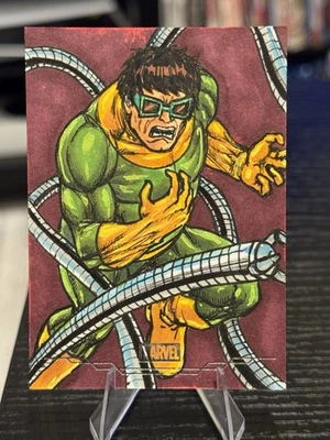 Topps Marvel Comic Book Heroes Doctor Octopus 1/1 Sketch Roberto Ariel Mamani - Image 1 of 4