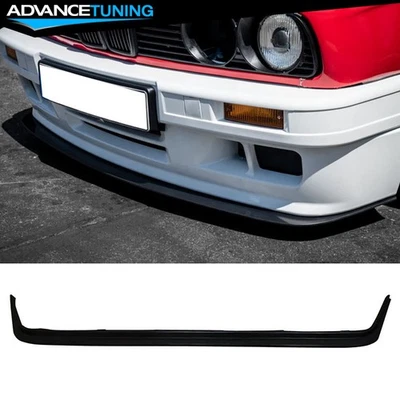 For 84-92 BMW E30 3-Series MDA Style Front Bumper Lip Lower Spoiler PU Unpainted - Imagem 1 de 4