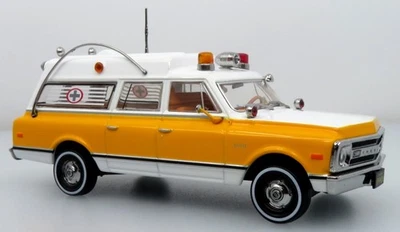 1969 Chevrolet C-10 Ambulance: Rampart General Hospital 1:50 Diecast Model Car - Image 1 of 4