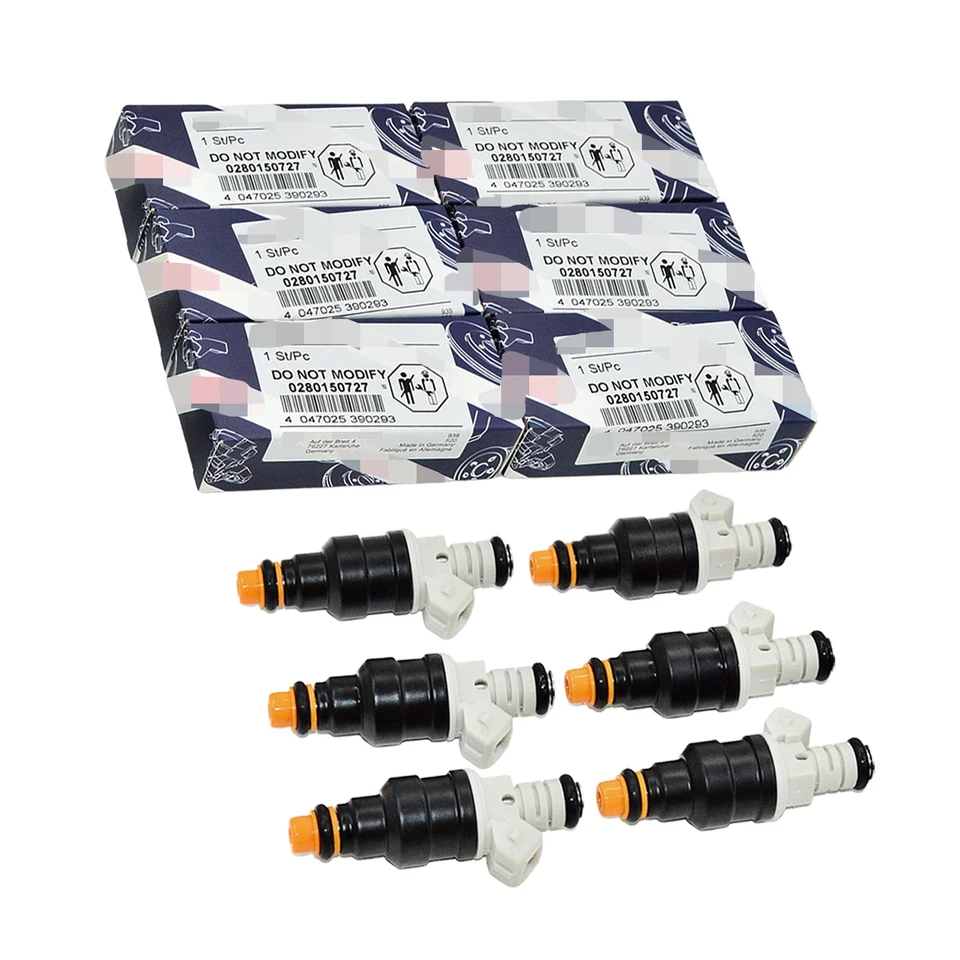 0280150727 6X NEW Fuel Injectors For Bosch 1986-1989 Ford Ranger 2.9L V6 Foto 1 de 4