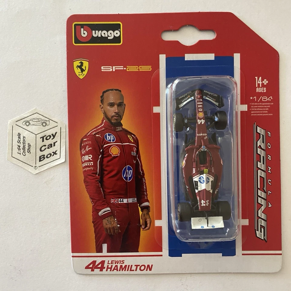BBURAGO 1/64 Formula 1 - Ferrari SF25 (#44 Lewis Hamilton - 2025 F1 Season) L05 - image 1 of 1