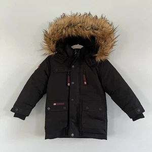 Canada Weather Gear Expedition Snorkel Black Boys Parka Jacket Size Youth 5/6 - Picture 1 of 4