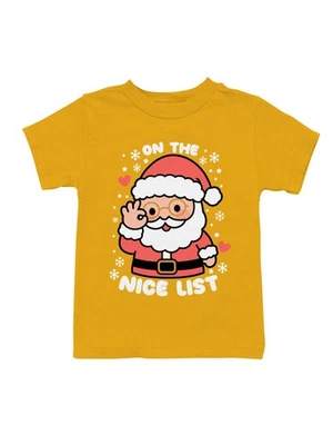 SMARTPRINTS Santa on the Nice List Youth's T-shirt