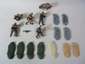 Lot of 5 Forces of Valor 1:32 Scale Soldier Figures & Stands / Bases Unimax Toys - Picture 1 of 10
