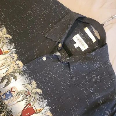 Campia Moda Hawaiian Camp Shirt Men's XL Rayon Multicolor Print Short Sleeve  - Image 1 of 4