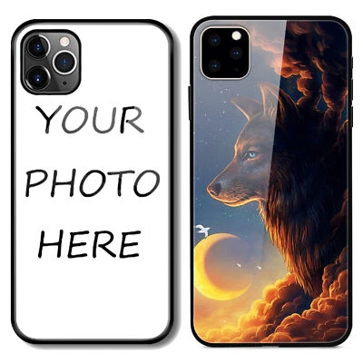 Персонализированный закаленное стекло TPU чехол Custom для Apple iPhone 13 14 15 16 - Изображение 1 из 4