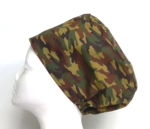 Camouflage Army Scrub Cap Doctor Theatre Nurse Hospital ODP Vet Surgeon - Picture 1 of 3