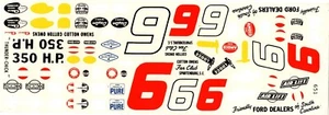 Fred Cady Decal #651 Cotton Owens Ford Dealers of South Carolina 1959 T-Bird - Picture 1 of 1