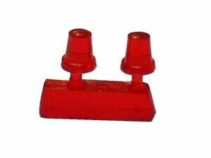 2 x piece flashing beacon (Small). Red color - Police, ambulance and etc 1/43