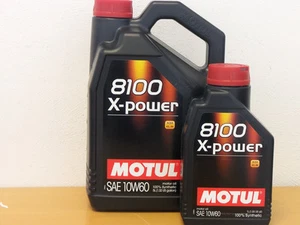 10,48€/l Motul 8100 X-Power 10W-60 6 l do sportów motorowych BMW M itp. - Zdjęcie 1 z 1