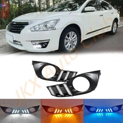 For Nissan Altima Teana 2013-2015 n 2PCS DRL Daytime Running Light W/Turn Signal - Image 1 of 4