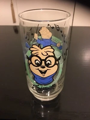 Винтажное стекло бурундуков 16 унций Simon никогда не использовалось 1965 отличный цвет - Изображение 1 из 3
