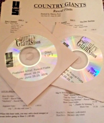 RADIO SHOW: COUNTRY GIANTS 6/28/08 RASCAL FLATTS w/HOST SHAWN PARR, 2 HRS - Image 1 of 2