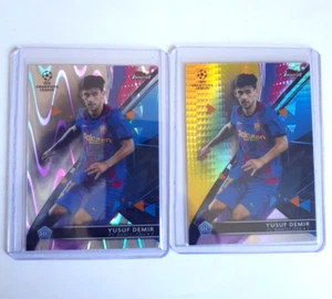 YUSUF DEMIR Raywave + Purple refractors rookie Topps Finest C. League 2021/22 RC - Picture 1 of 5